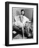 Getting Out of Bed 1950s-null-Framed Photographic Print