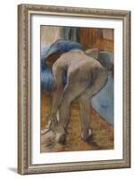 Getting Out of the Bath-Edgar Degas-Framed Giclee Print