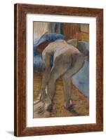 Getting Out of the Bath-Edgar Degas-Framed Giclee Print