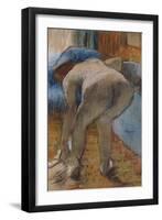 Getting Out of the Bath-Edgar Degas-Framed Giclee Print