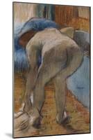 Getting Out of the Bath-Edgar Degas-Mounted Giclee Print