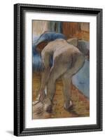 Getting Out of the Bath-Edgar Degas-Framed Giclee Print