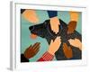 Getting Petted Black-Stephen Huneck-Framed Giclee Print