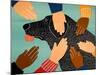 Getting Petted Black-Stephen Huneck-Mounted Giclee Print