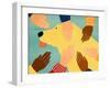 Getting Petted Yellow-Stephen Huneck-Framed Giclee Print