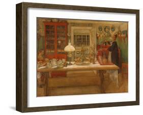 Getting Ready for a Game, 1901-Carl Larsson-Framed Giclee Print