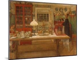 Getting Ready for a Game, 1901-Carl Larsson-Mounted Giclee Print