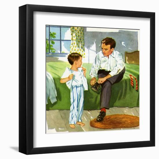 Getting Ready For Work-Imogene M. McPherson -Framed Art Print