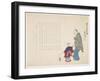 Getting Sacred Sea Water at Itsukushima Shrine on the New Year's Day, January 1857-Ueda K?ch?-Framed Giclee Print