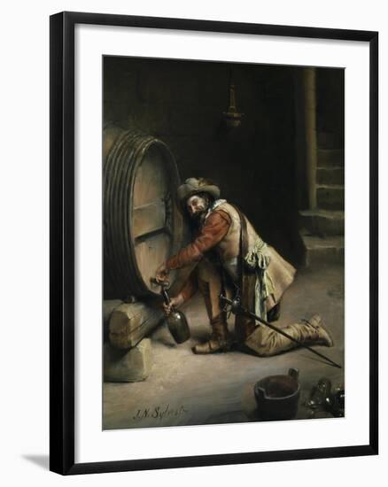 Getting the Wine-Joseph-noel Sylvestre-Framed Giclee Print