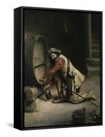 Getting the Wine-Joseph-noel Sylvestre-Framed Stretched Canvas
