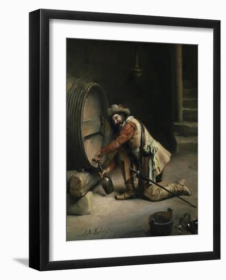 Getting the Wine-Joseph-noel Sylvestre-Framed Giclee Print