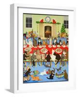 Getting Together, 2012-Pat Scott-Framed Premium Giclee Print