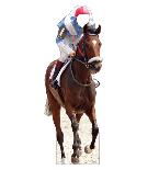 Horse and Jockey Standin-null-Cardboard Cutouts