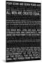 Gettysburg Address (Black) Text-null-Mounted Art Print
