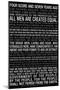 Gettysburg Address (Black) Text-null-Mounted Poster