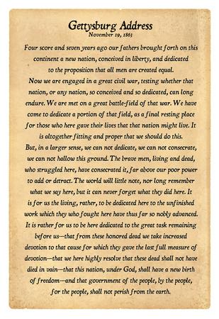 'Gettysburg Address Full Text Poster Print' Posters | AllPosters.com