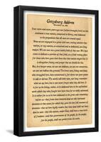 Gettysburg Address Full Text Poster Print-null-Framed Poster