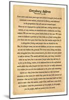 Gettysburg Address Full Text Poster Print-null-Mounted Poster