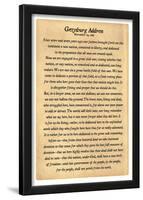 Gettysburg Address Full Text Poster Print-null-Lamina Framed Poster
