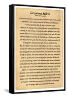 Gettysburg Address Full Text Poster Print-null-Framed Stretched Canvas