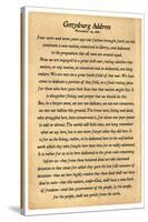 Gettysburg Address Full Text Poster Print-null-Stretched Canvas