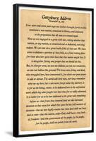 Gettysburg Address Full Text-null-Framed Poster