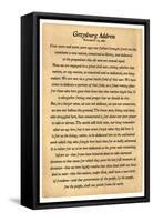 Gettysburg Address Full Text-null-Framed Stretched Canvas