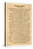Gettysburg Address Full Text-null-Stretched Canvas