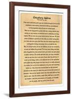 Gettysburg Address Full Text-null-Framed Art Print