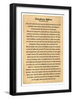 Gettysburg Address Full Text-null-Framed Art Print