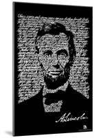 Gettysburg Address Text Poster-null-Mounted Poster