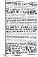 Gettysburg Address Text Poster-null-Mounted Photo