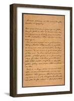 Gettysburg Address-Abraham Lincoln-Framed Giclee Print