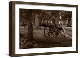 Gettysburg Cannon B W-Steve Gadomski-Framed Photographic Print