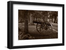 Gettysburg Cannon B W-Steve Gadomski-Framed Photographic Print