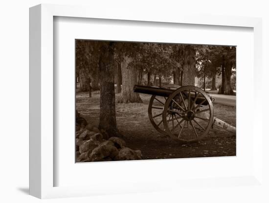 Gettysburg Cannon B W-Steve Gadomski-Framed Photographic Print