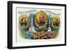 Gettysburg Commanders Brand Cigar Box Label-Lantern Press-Framed Art Print