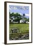 Gettysburg, Pennsylvania - Battlefield Tower-Lantern Press-Framed Art Print