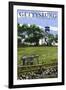Gettysburg, Pennsylvania - Battlefield Tower-Lantern Press-Framed Art Print