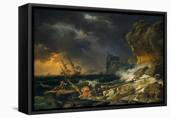 Gewittersturm, 1770-Claude Joseph Vernet-Framed Stretched Canvas