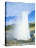 Geyser at Geysir Thermal Area, Near Reykjavik, Iceland, Polar Regions-Simon Harris-Stretched Canvas