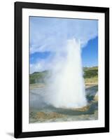 Geyser at Geysir Thermal Area, Near Reykjavik, Iceland, Polar Regions-Simon Harris-Framed Photographic Print