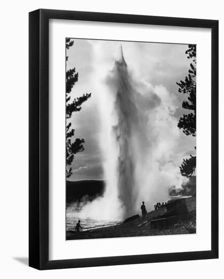 Geyser Erupting in Yellowstone Park-Alfred Eisenstaedt-Framed Photographic Print