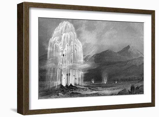 Geyser, Iceland-null-Framed Art Print