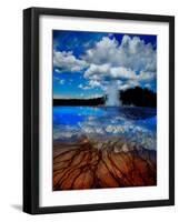 Geyser with Vapor Ring-Howard Ruby-Framed Photographic Print