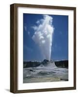 Geyser, Yellowstone National Park, Unesco World Heritage Site, Wyoming, USA-Tony Waltham-Framed Photographic Print