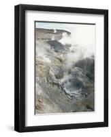 Geysers and Boiling Mud, Sol De Mamama Geyser, Altiplano, Bolivia-Doug Allan-Framed Premium Photographic Print