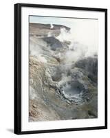 Geysers and Boiling Mud, Sol De Mamama Geyser, Altiplano, Bolivia-Doug Allan-Framed Photographic Print