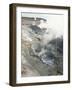 Geysers and Boiling Mud, Sol De Mamama Geyser, Altiplano, Bolivia-Doug Allan-Framed Photographic Print